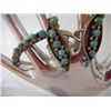 Image 1 : Sterling Silver, & Turquoise Small bracelet and matching rings