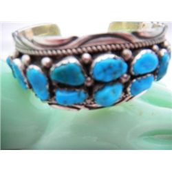 Sterling Silver and Turquoise Bracelet