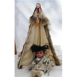 Duck House Doll with Tee Pee