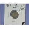 Image 3 : 1867 3 CENT NICKEL