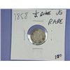 Image 3 : 1858 1/2 DIME