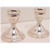 Image 1 : Pair of Sterling Silver Weighted Candlesticks