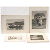 Image 1 : Lot of Late 19th Century Etchings and Lithographs