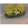 Image 1 : McCoy Yellow Tulips and Bird Planter