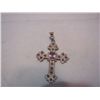 Image 1 : Sterling Silver Amethyst and Marcasite Cross Pendant