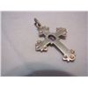 Image 2 : Sterling Silver Amethyst and Marcasite Cross Pendant