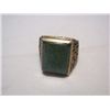 Image 1 : Sterling Men's Ring - Square Center Stone