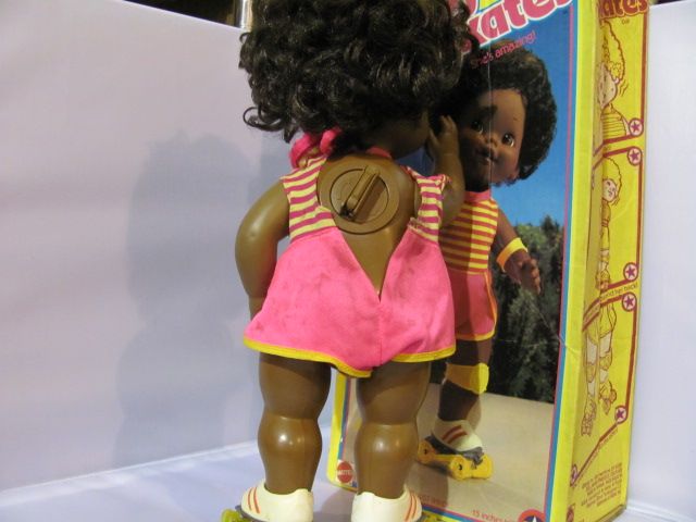 black baby skates doll