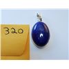 Natural Lapis Lazuli Pendant set in .925 Sterling Silver