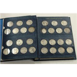 Book of Walking Liberty Half Dollars 1916-1947 missing 1921 - 63 pieces