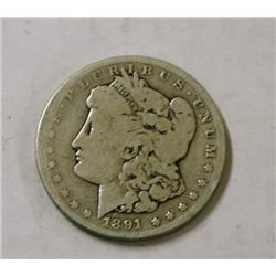 1891 Carson City Morgan Silver Dollar