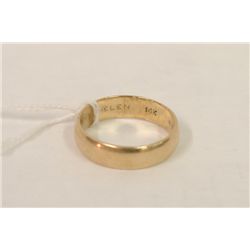 14k Gold Band - marked Stratford  w 6.5g