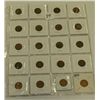 Image 1 : Sheet of 20 Indian Head Pennies 1800 & 1900's dates