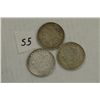 Image 1 : Three Morgan Silver Dollars 1921