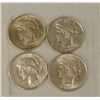 Image 1 : Four Peace Dollars - 1923