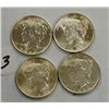 Image 1 : Four Peace Dollars 1922