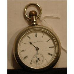 Elgin Pocket Watch serial no. 2835505, Grade 73, 1888 year, size 18, 7 Jewel, pendant movement, silv