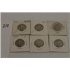 Image 1 : Six Standing Liberty (Flying Eagle) Quarters - various dates