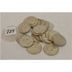Twenty 1964 Kennedy Half Dollars