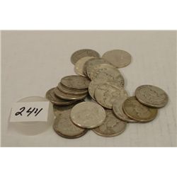 Twenty 1951 Franklin Half Dollars