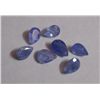 Image 1 : Natural African Tanzanite Pear Shape Loose Cut Stone of Mix Sizes of total weight 5.60 Ct