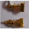Image 2 : 2.484g Earring in 14kt 2.432g Gold,0.26 Ctw Diamond