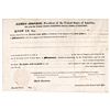 Image 1 : JOHN QUINCY ADAMS 1825-Dated, Rare Re-use Document Signed, As President