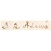 Image 2 : JOHN QUINCY ADAMS 1825-Dated, Rare Re-use Document Signed, As President