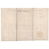 Image 3 : JOHN QUINCY ADAMS 1825-Dated, Rare Re-use Document Signed, As President