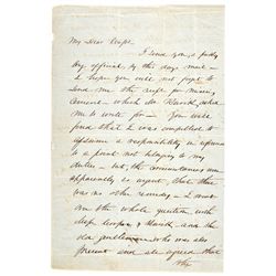 Commander ROBERT ANDERSON, Signed Letter 4 Pages, 1856
