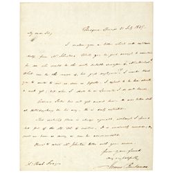 JAMES BUCHANAN, Autograph Letter Signed 1839 Handsome Letter Political Content