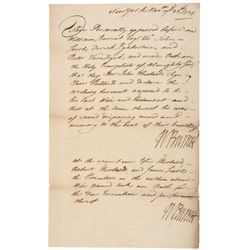 Governor WILLIAM BURNET Signed Twice Exceptionally Handsome Document From 1724