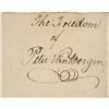 Image 2 : Mayor ABRAHAM CUYLER 1774 Freemans Agreement Document Signed Last Loyalist Major