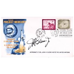 1962 JOHN GLENN Signed First Day Project Mercury Cover