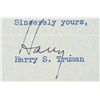Image 3 : Signed Letters: HARRY S TRUMAN and BESS TRUMAN