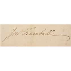 JONATHAN TRUMBULL, 1799 Signed Officers Commission as Governor of Connecticut