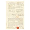 Image 3 : GEORGE WASHINGTON and THOMAS JEFFERSON 2x Signed Three-Language Ship Document
