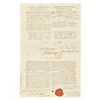 Image 4 : GEORGE WASHINGTON and THOMAS JEFFERSON 2x Signed Three-Language Ship Document