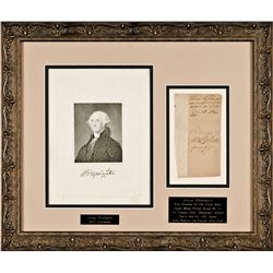 GEORGE WASHINGTON Signed Potomack Company Receipt For Expenses After Runnaways !