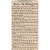 Image 8 : (GEORGE WASHINGTON) Rare 1813 Black Print on Silk Broadside by Charles Turell
