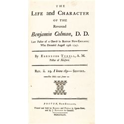 1749 NEW ENGLAND PURITAN RELIGION BOSTON - Forever Hence Changed Puritanism