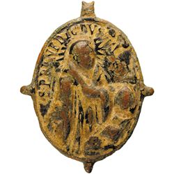 1600s Jesuit Religious Medal Early Colonial French Fur Trade