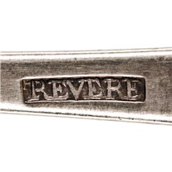 Silversmith PAUL REVERE, JR Silver Tablespoon Handmade Hallmarked REVERE c. 1780