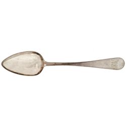 Colonial Silver Table Spoon, Joseph Richardson, Made and Engraved c. 1780