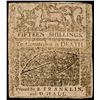 Image 2 : May 1, 1758 Benjamin Franklin Printed Delware Colonial Currency Note
