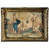 Image 1 : c. 1790 18th Century Hand-Colored Allegorical Print Showing, EUROPE and ASIA