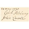 Image 3 : 1775 Document to Elect Representatives to the Massachusetts Provincial Congress