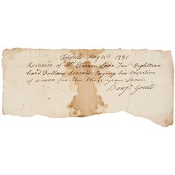 BENJAMIN GOULD, Last Patriot To Leave From Bunker Hill Signed Document