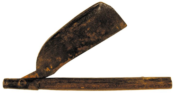 18th Century Colonial to Revolutionary War Era Folding Shaving Razor