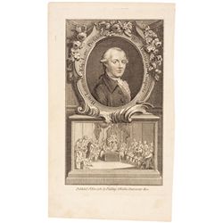 1780 Engraving of Henry Laurens - Late President of the American Congress